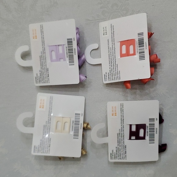 Gymboree Lot of (4) Sets of Curly Ribbon Multicolor Hair Clips - Picture 3 of 7